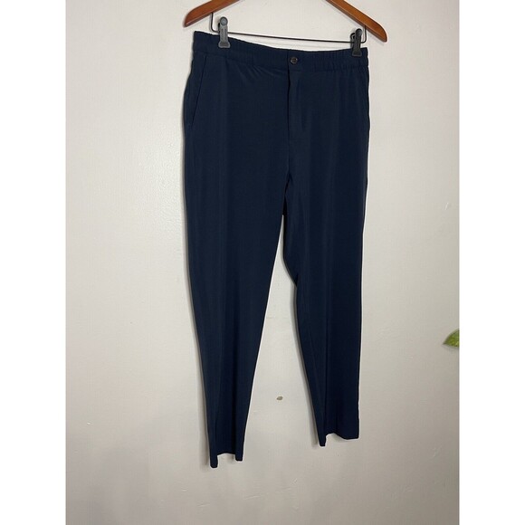 Banana Republic Pants Womens Small Navy Blue Cropped Casual Pants Pockets - Picture 2 of 8